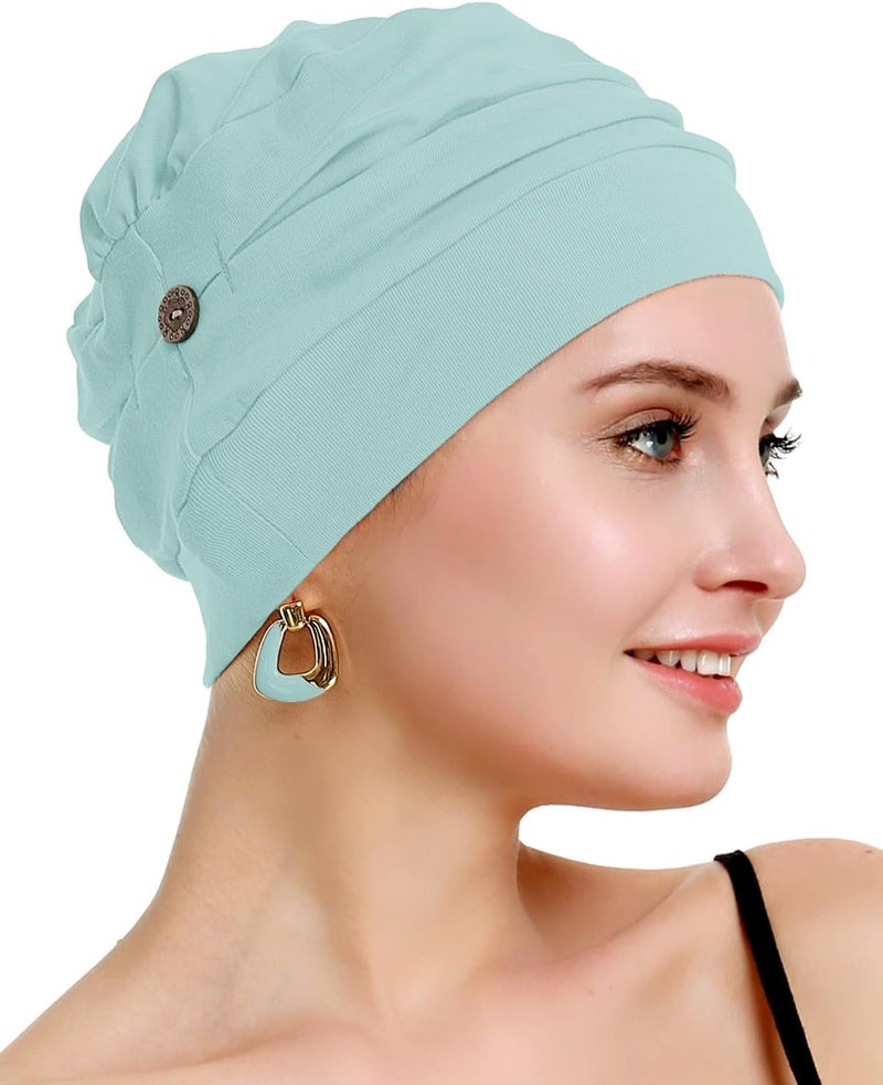 osvyo Cotton Chemo Turbans for Women Cancer Hairloss hat - Cotton Lightweight Headwear Sealed Packaging - Image 5