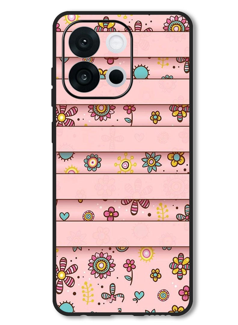 Theodor Case Compatible with OnePlus 13T 6.32 Inch Protection Shockproof Bumper Cover Small Flowers - Image 1