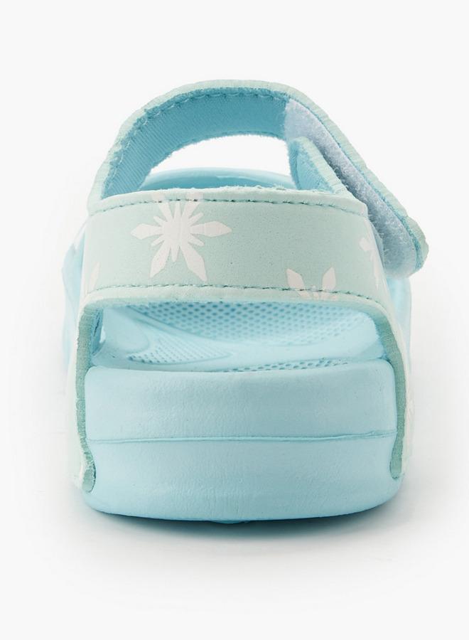 Disney Girls Frozen Print Hook & Loop Sandals - Image 5