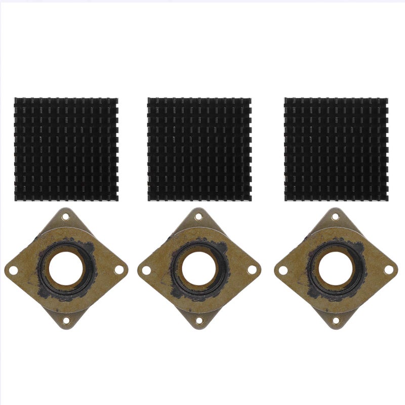 مشتت حراري من الألومنيوم 40x40x11 مم 3 قطع لنظام تبريد LED للكمبيوتر - Image 2