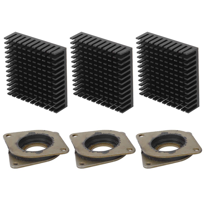 مشتت حراري من الألومنيوم 40x40x11 مم 3 قطع لنظام تبريد LED للكمبيوتر - Image 3