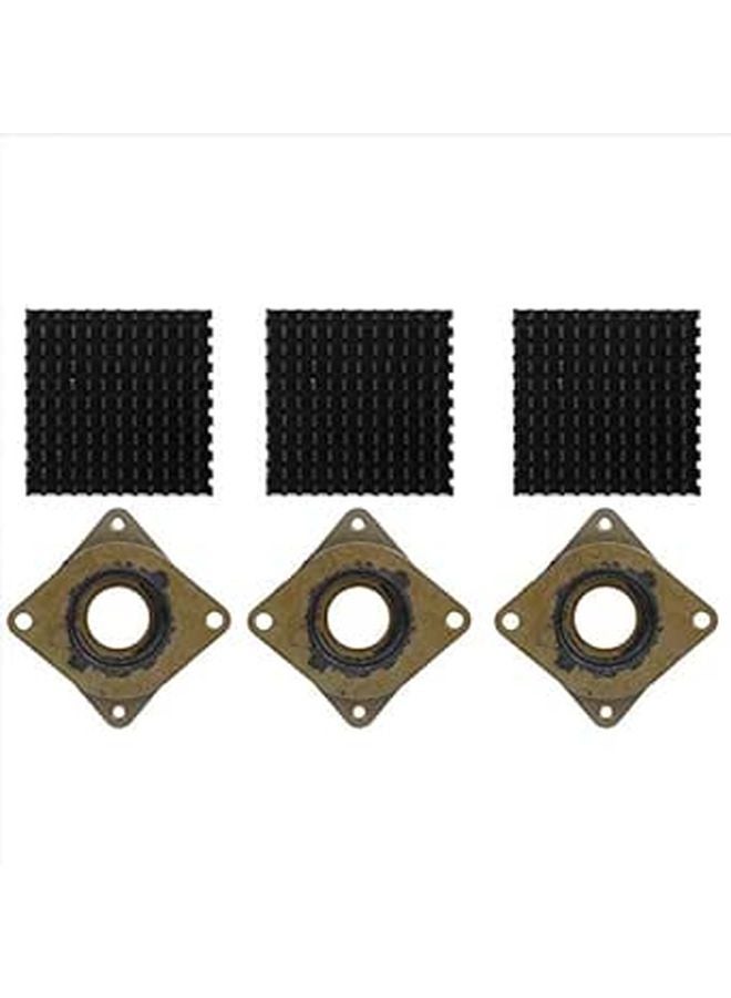مشتت حراري من الألومنيوم 40x40x11 مم 3 قطع لنظام تبريد LED للكمبيوتر - Image 1