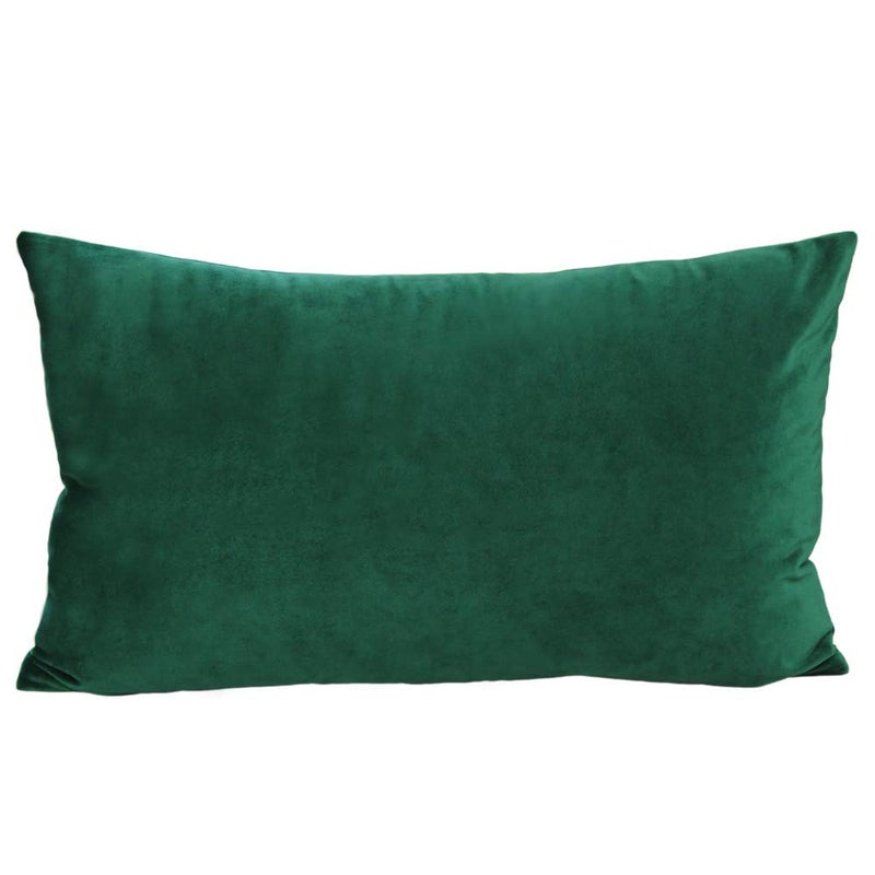 VAKADO 12x20 Set of 2 Lumbar Throw Pillow Covers Green Christmas Velvet Decorative Rectangle Cozy Cushion Cases Xmas Home Decor for Living Room Couch Sofa - Image 2