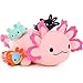 BENINY 4Pcs Axolotl Plush Set 24 Inch Large Pink Mommy with 3 Babies Soft Pillow Stuffed Animals for Decor or Gift Safe for Girls Boys - Image 2