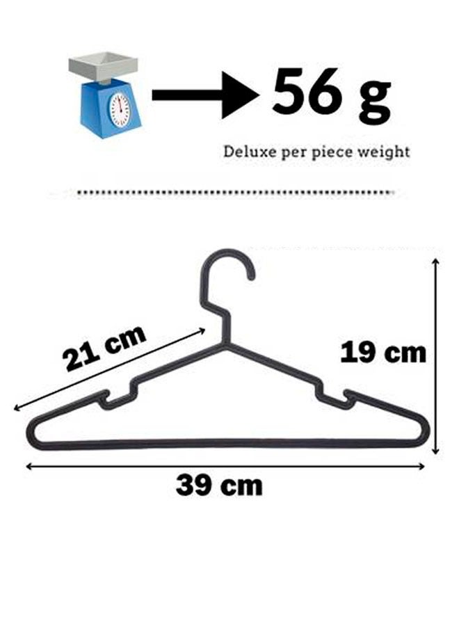 Kanz Aladwaa Clothes hangers (216 pieces), deluxe type, black color.  - Image 2