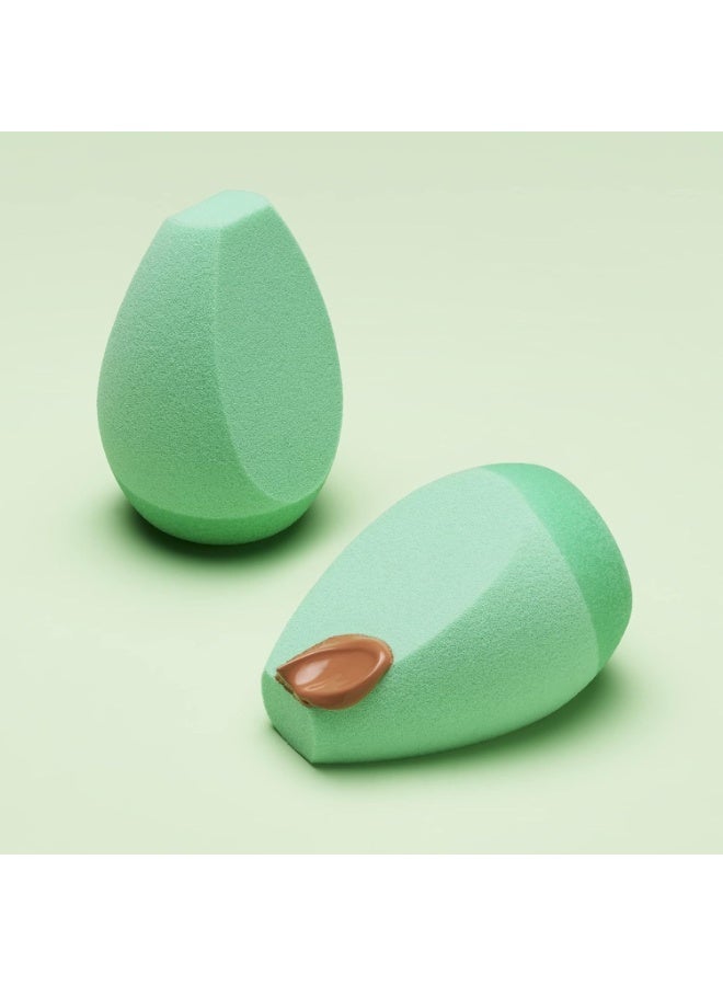 elf Angled Silicone Face Sponge, Angled Design For Cream & Liquid Blush, Bronzer, Foundation & Concealer, Blend & Bounce, Latex Free Foam, 1-Pack - Image 3