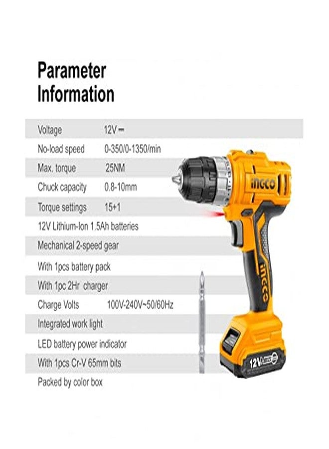 INGCO Lithium-Ion cordless drill - Image 2