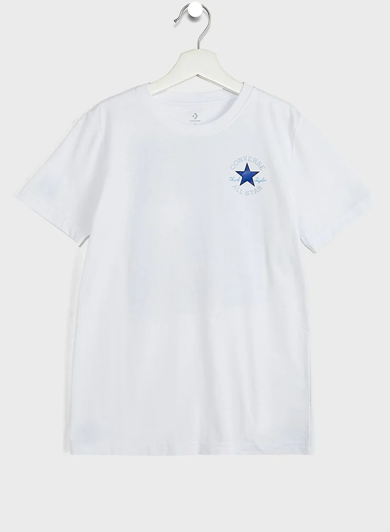 CONVERSE Youth Logo Boxes Graphic T-Shirt
