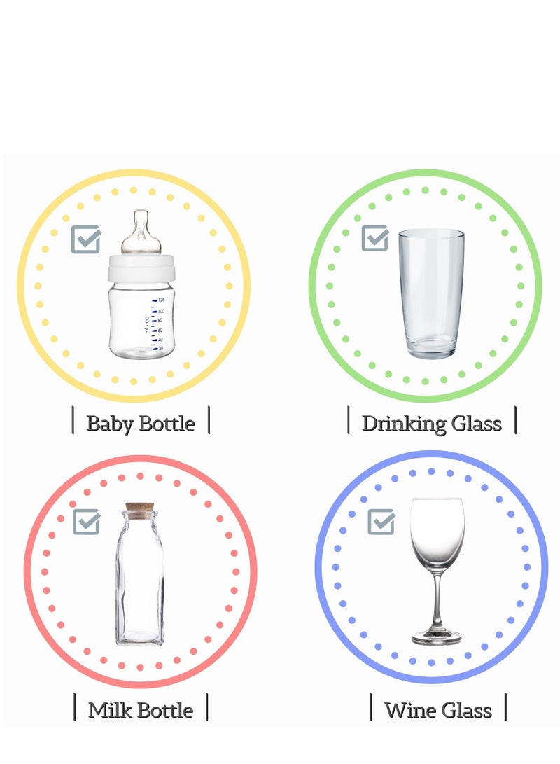 Zikra Sponge Bottle Cleaner Brush, Durable Household 2 Piece of Long Handled Thermos Cup Water Bottle and Baby Bottle Brush, Pink&Blue - Image 3