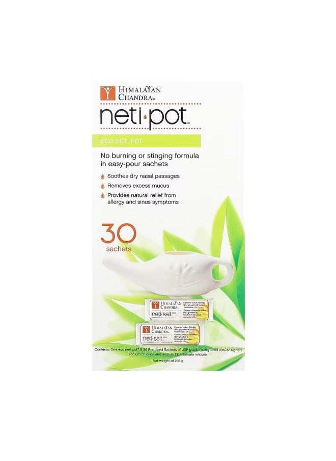 Himalayan Chandra - Eco Neti Pot with Neti Salt Saches 2.16 g - Image 1