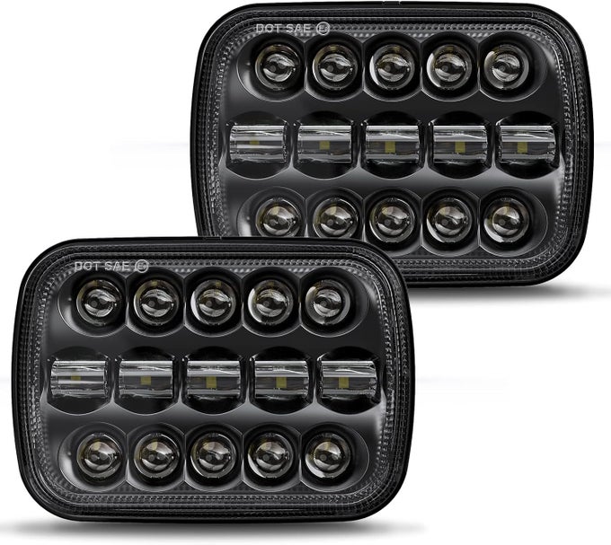 Dot 110W 5X7 7X6 Inch Led Headlights Hi/Low Sealed Beam Headlamp For Jeep Wrangler Yj Cherokee Xj Kenworth T300
