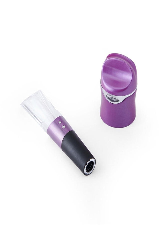 Rabbit Aerate and Preserve Wine Set, Wine/Champagne Sealer and Super Aerator (Purple), Standard - Image 1