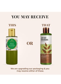 Just Herbs Just Herbs 8 in 1 Root Nourishing Amla Neem Hair Fall Control Shampoo For Men & Women - Suitable For Oily Hair Scalp, Sulphate & Paraben Free 200 ml  - Image 3