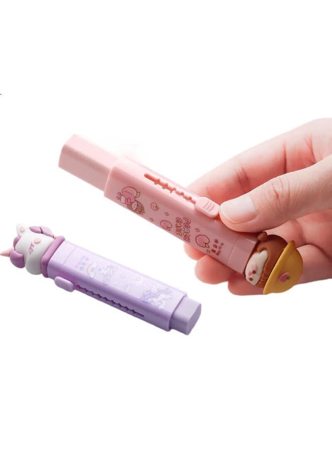 Kaba Bear Kabaxiong Eraser Set, No Residue, Clean Cartoon Cute Erasers, Unicorn - Image 2