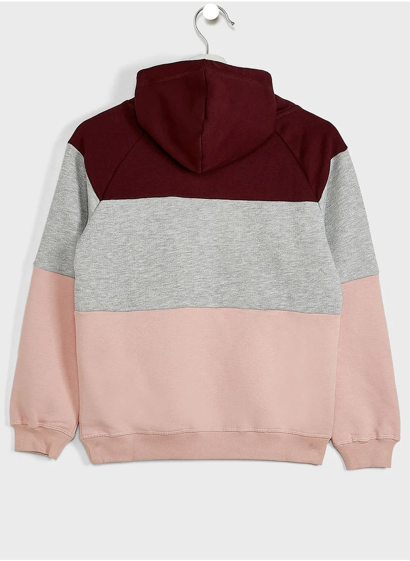 only_kids Kids Color Block Hoodie