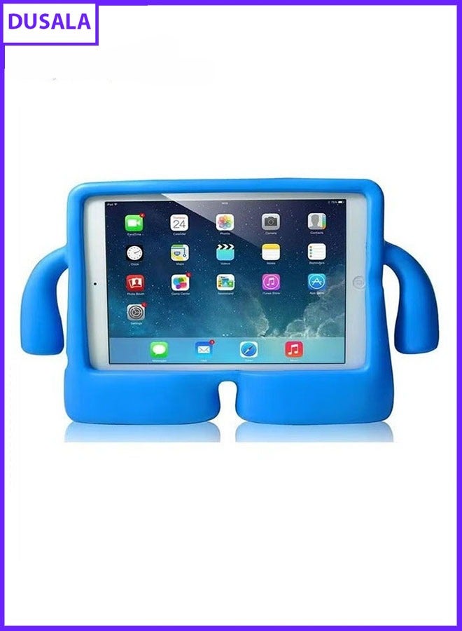 DUSALA Kids Shock‑Proof EVA Case with Handle & Stand for iPad Mini 7 Bright Durable Cover(Blue)