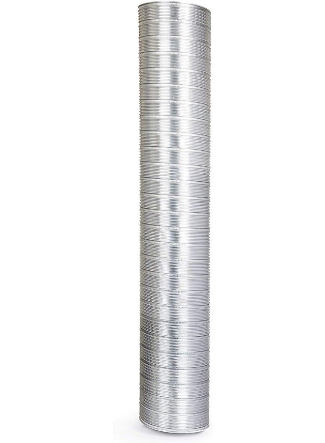 Royal Apex Aluminium Rigid Flexible Duct For Dryer, Bathroom Or Kitchen Ventilation Air Conditioning Hvac 3 Meter (4 Inch)  - Image 3