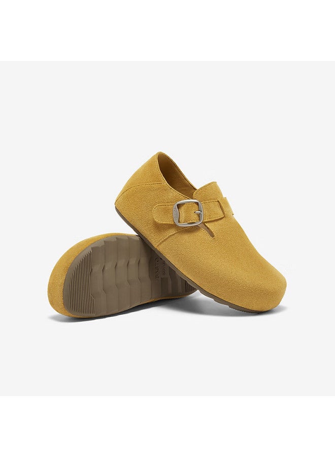 Basto Birkenstock Fashion Retro Commuter Casual Women's Flats D3532cm5 Yellow Size 39 - Image 4
