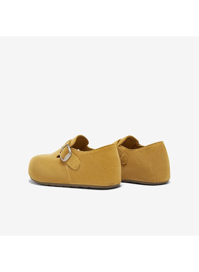 Basto Birkenstock Fashion Retro Commuter Casual Women's Flats D3532cm5 Yellow Size 39 - Image 3