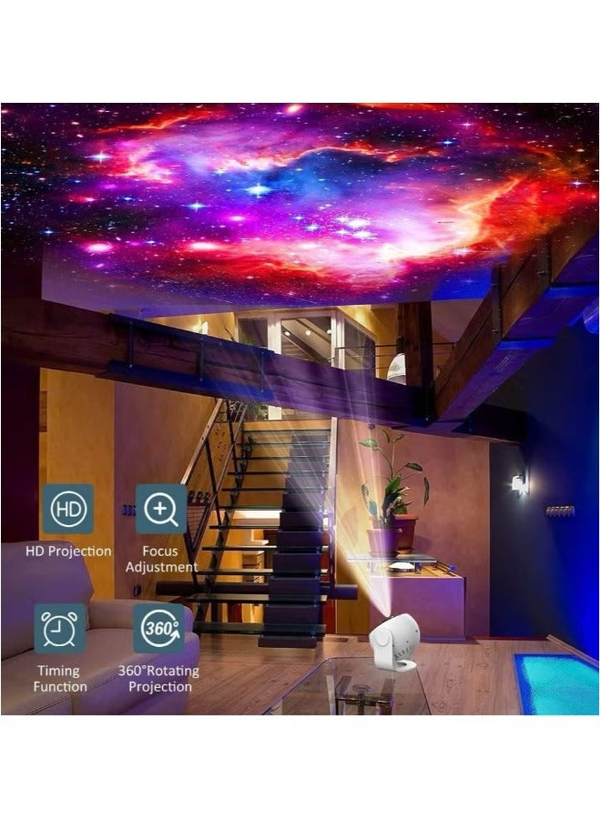 Projector Galaxy Night Light Home Planetarium Projector with Rechargeable Battery, Sky Light Living Room Decor Real Starry Nebula Planet Presentation for Kids Teen Girls Adults - Image 3