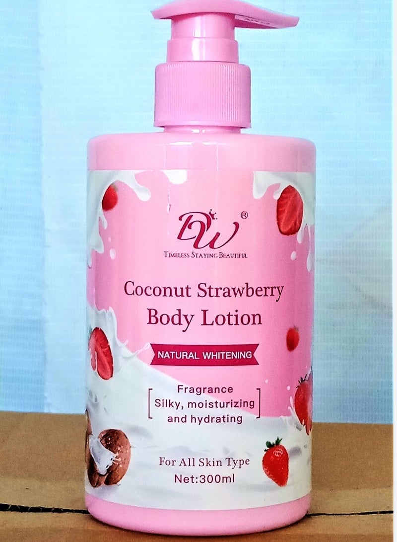 BW DW Papaya Lotion with Gluta Acid and Papaya Extract Moisturizing and Whitening Skin 300ml - Image 1