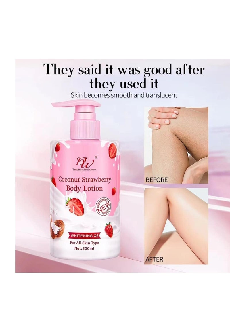 BW DW Papaya Lotion with Gluta Acid and Papaya Extract Moisturizing and Whitening Skin 300ml - Image 4