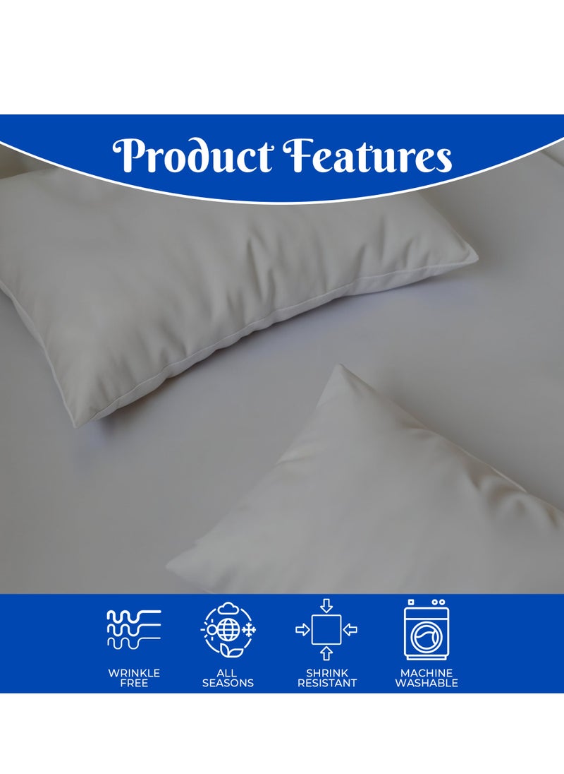Premium Grey Twin Sheets Set - 1800 TC Series 3 Piece Bed Sheets - Soft Brushed Microfiber Fabric - 16 Inches Deep Pockets Sheets Wrinkle Free & Fade Resistant by Infinitee Xclusives