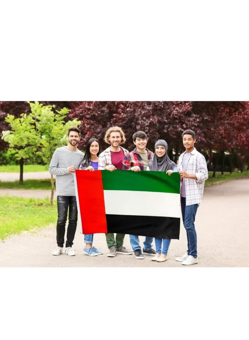 Aspire Books UAE National Flag with Stick 20x30cm – Handheld United Arab Emirates Flag for Events, National Day, Celebrations & Decorations (ND0560) - Image 5
