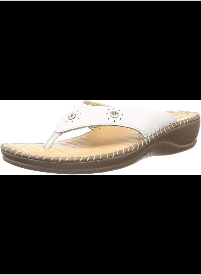 Scholl - Scholl Women's MELISSA Fashion Slippers (6741005_WHITE_5 UK) - Image 1
