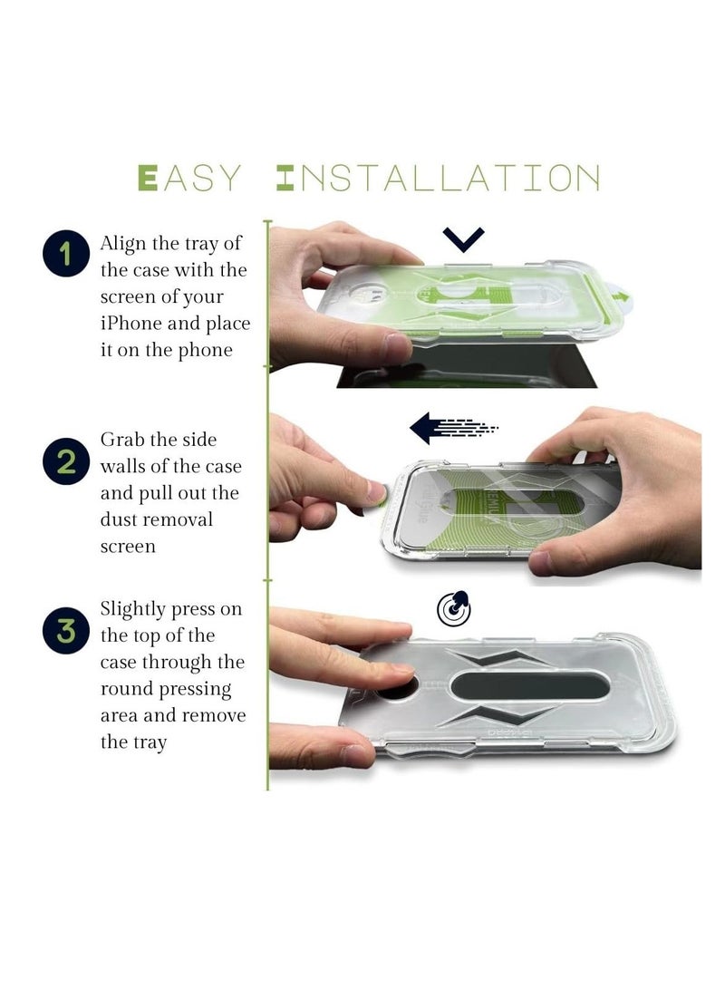 DIGI CORE Tempered Glass Screen Protector For iPhone 15 Plus 6.7 Inch Easy Installation Kit Auto Alignment 9H Hardness 99.99% HD Clear Bubble Free iPhone 15 Plus Screen Glass Dust Extraction 5D Magic Glass - Image 2