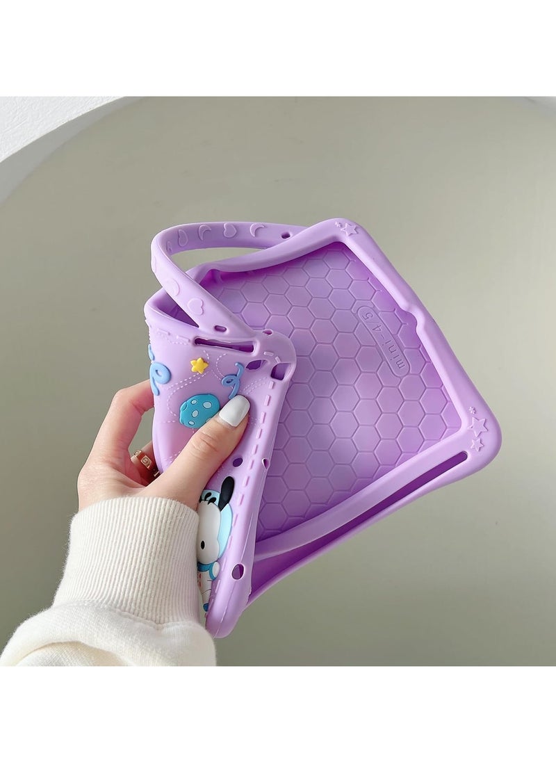 VKL - Kids Case for Samsung Galaxy Tab A9 8.7 Inch 2023, Portable Handle Stand, Kids Friendly Soft Silicone Adjustable Stand Shockproof Cover for Samsung Tab A9 Tablet (Model: X110/X115) (Purple) - Image 1