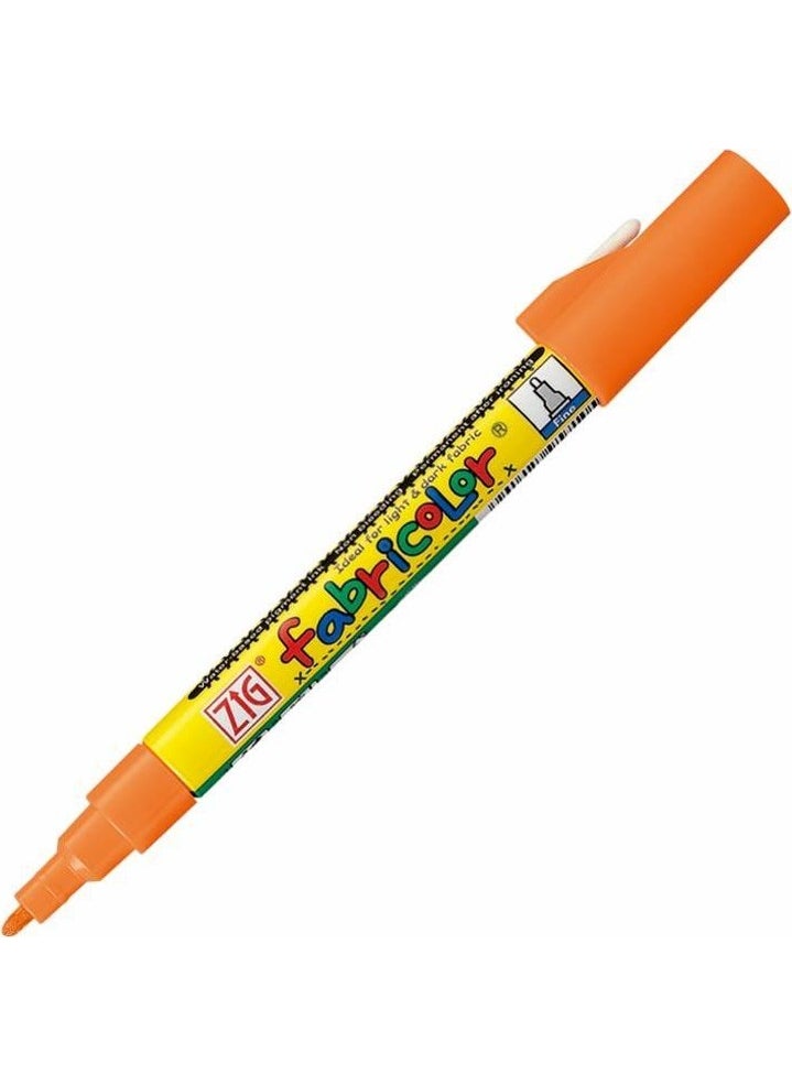 Zig Fabricolor Covering Textile Fabric Painting Pen Orange 