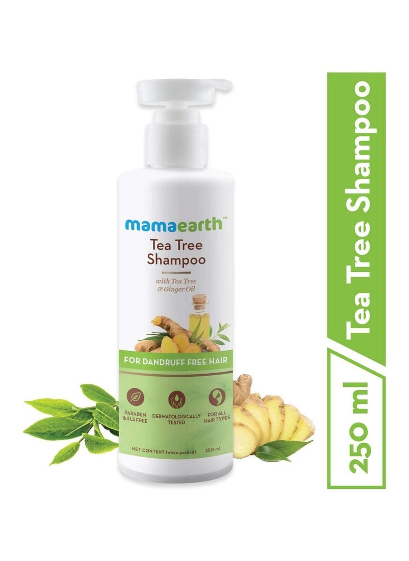 Mamaearth - Mamaearth Tea Tree Anti Dandruff Shampoo, With Tea Tree & Ginger Oil, 250ml - Image 1