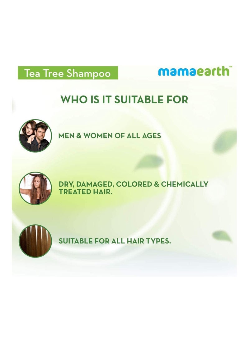 Mamaearth - Mamaearth Tea Tree Anti Dandruff Shampoo, With Tea Tree & Ginger Oil, 250ml - Image 1