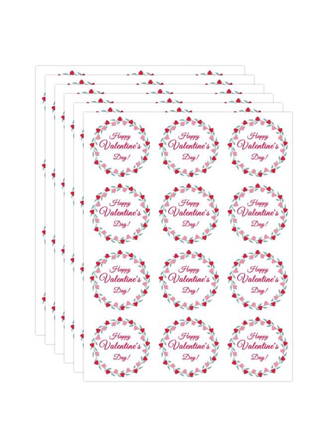 Zevulizen Happy Valentine's Day Stickers - Cute Heart Labels for Gift Wrapping, Love Letters, Envelopes & Decorations - Perfect for Adults & Kids, Valentine Gifts & Party Supplies - Image 1