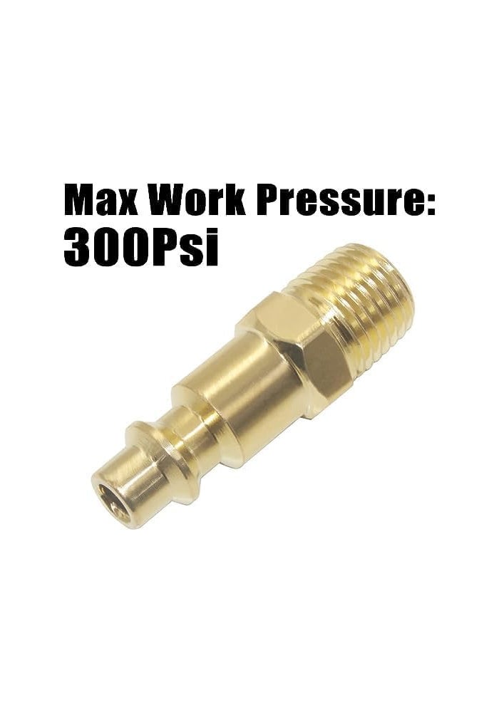 AQ AQSON مجموعة موصلات خرطوم الهواء AQSON 1/4" MNPT - مجموعة موصلات سريعة صناعية (12 قطعة) - Image 3