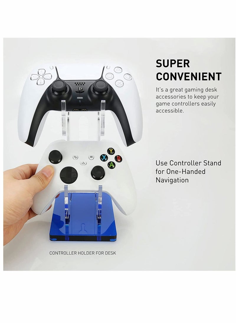 كاست ويف ملحقات الألعاب ، حامل وحدة التحكم ، حامل وحدة التحكم المزدوجة ، لجهاز PS5 PS4 Xbox ، للتبديل ، لملحقات الألعاب ، بناء حصن الألعاب (Deepblue) - Image 5