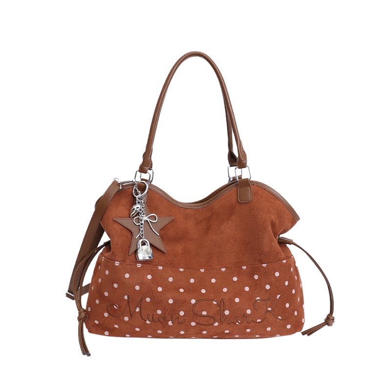 Women's Korean Retro Color-Block PU Shoulder Tote Bag, Large Capacity, 2025 - Image 5