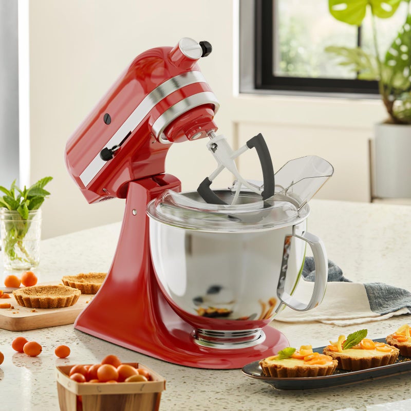 FOCOllK Pouring Shield for KitchenAid 4.5-5QT Mixer Bowl (Stainless Steel, Glass, Ceramic) and Flex Edge Beater for Kitchenaid Mixer, 4.5-5 QT Tilt-Head for Kitchenaid Mixer Attachments by FOCOLLK - Image 2