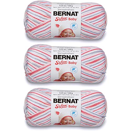 Bernat 166031-31425 Softee Baby Yarn - Ombres - Princess Pebbles - Image 1