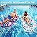 PuppyuWill 2 Pack Pool Floats Adult Inflatable Pool Lounger Float Heavy Duty with Cup Holder Backrest Footrest Pool Lounge Float Extra Large Pool Rafts for Adults Beach Lake Party - Image 4