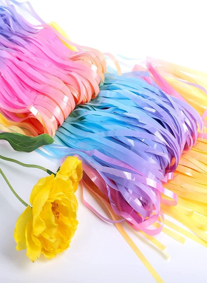 Happy Space - Macaron Rainbow Pastel Foil Fringe Metallic Curtain Backdrop Streamers for Birthday Parties, Baby Shower, Photo Booth, Unicorn Theme parties (Pack of 2) - Image 5