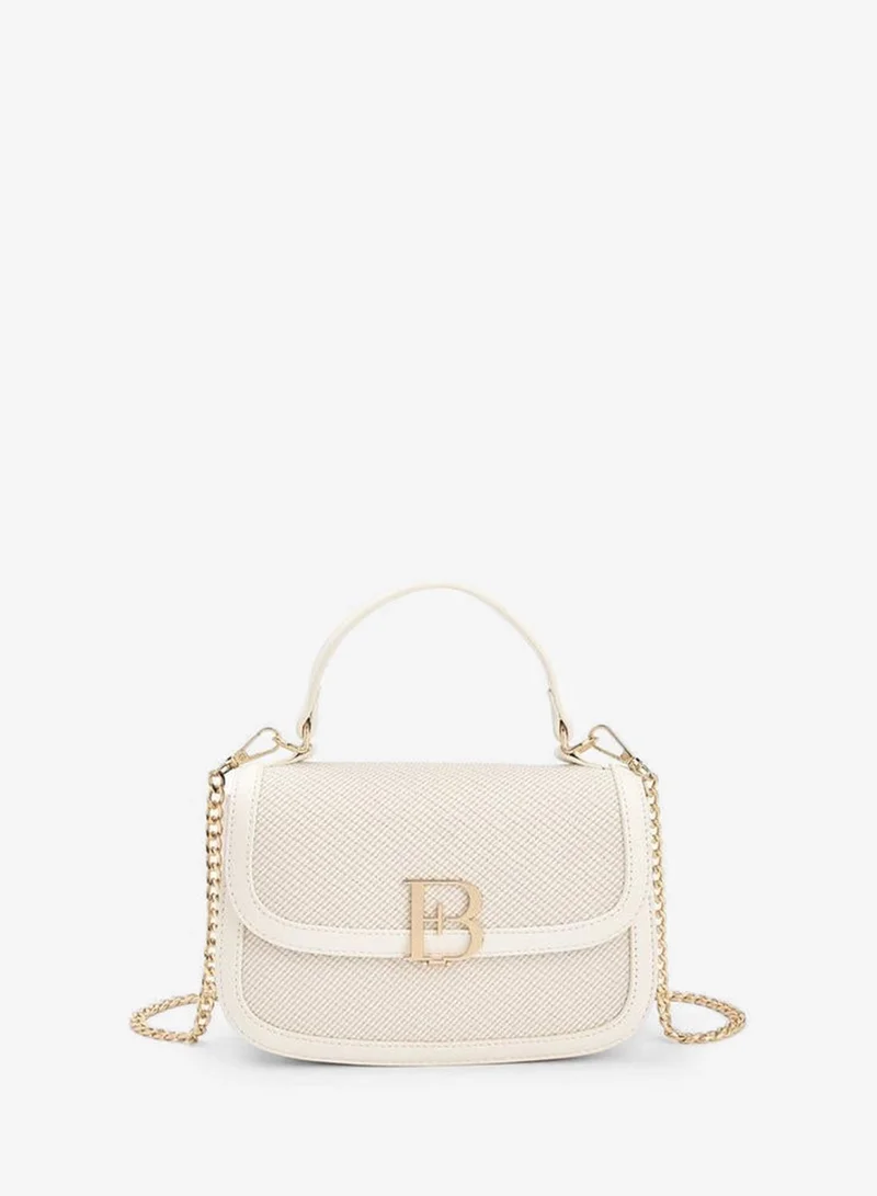 Flora Bella Textured Satchel Bag with Top Handle