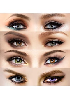 Excefore 20 Pcs Eyeliner Stencil Reusable Smudgeproof Cat Eye Smoky Template Stencil, Beauty Accessories Tools  - Image 3