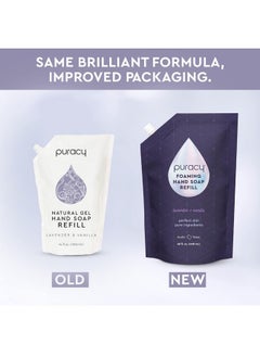 puracy Puracy Foaming Hand Soap Refill - Plant-Powered Natural Hand Soap As Seen on TikTok, Non-Toxic, Sulfate-Free Liquid Soap, Moisturizing Foam Handwash Liquid (Lavender & Vanilla, 48 fl oz)  - Image 2