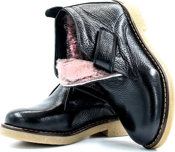 Fast Step Leather & Fur Unisex Children's Classic Boots 612KXCA2023