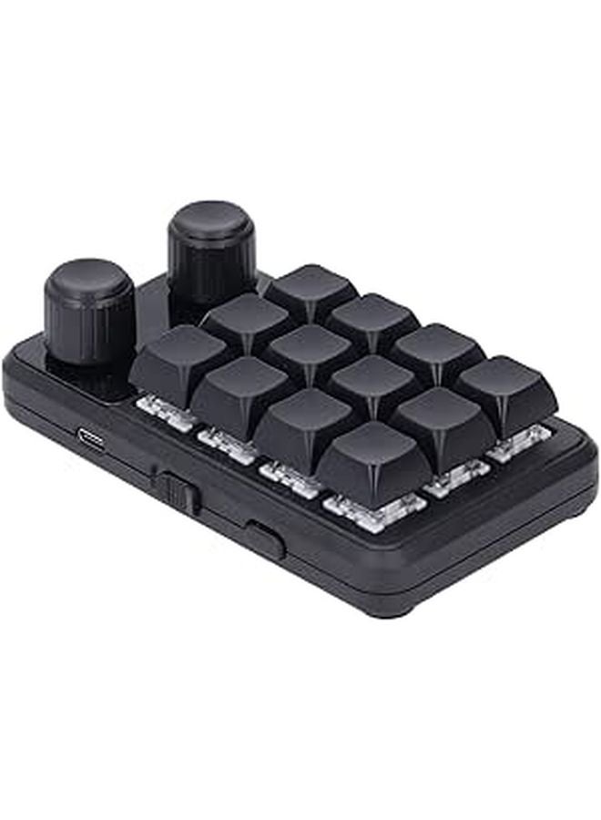 Blue Switch Mini Mechanical Keyboard 12 Keys RGB Backlit One Handed Gaming Office - Image 1