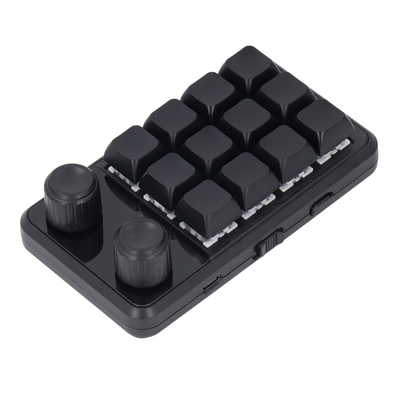Blue Switch Mini Mechanical Keyboard 12 Keys RGB Backlit One Handed Gaming Office - Image 3
