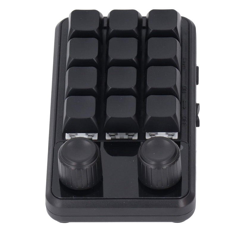 Blue Switch Mini Mechanical Keyboard 12 Keys RGB Backlit One Handed Gaming Office - Image 4