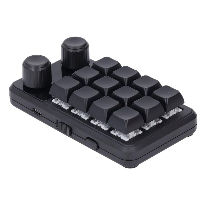 Blue Switch Mini Mechanical Keyboard 12 Keys RGB Backlit One Handed Gaming Office - Image 2